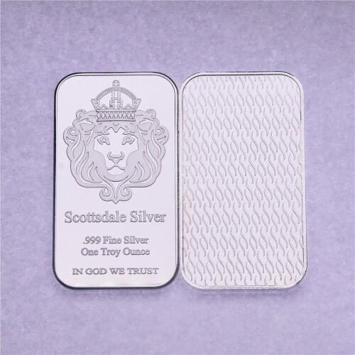 Scottsale In God We Trust 999 Fine Bullion 1oz Silver Plated Souvenir Coin Non Magnetic Collection Crafts gift