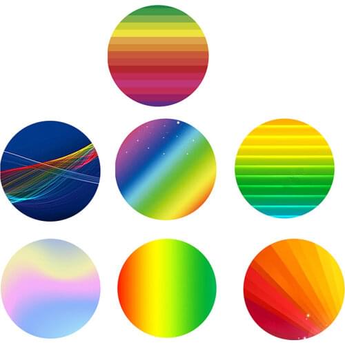 Mix Style Colorful Bling Star 10mm 12mm 20mm 25mm 30mm Photo round glass cabochon demo flatback Jewelry DIY Making