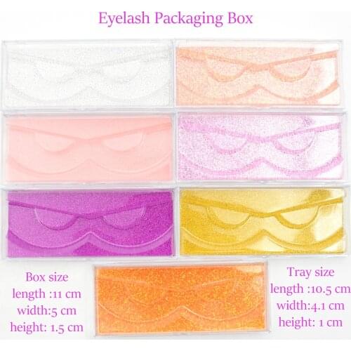 Visofree 10/20/30 Pieces lash boxes packaging makeup lashes false eyelashes glitter lash cases wholesale 3D mink lashes bulk