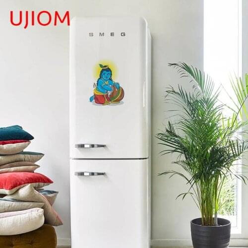 UJIOM Krishna Living Room Decoration Vinyl Wall Stickers Childrens Bedroom Decoration Bathroom Kitchen Decorative Decals