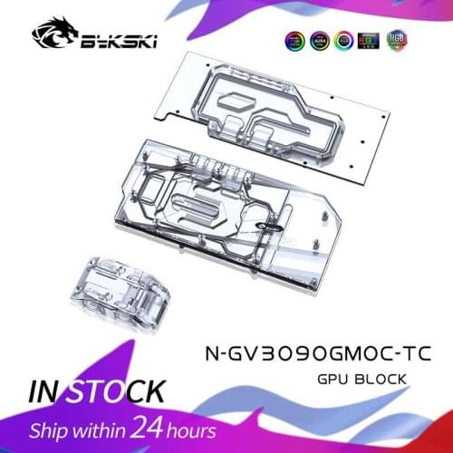 Bykski PC water cooling GPU cooler water block For GIGABYTE RTX 3080 GAMING OC 3X 10G / 3090 EAGLE OC / TURBO N-GV3090GMOC-TC