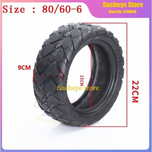 High Quality 80/60-6 Vacuum Tire Tubeless Tyre for E-Scooter Motor Electric Scooter Go Karts ATV Quad Speedway