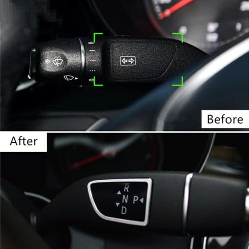 Retaining Bar Frame Wiper Lever Trim 2Pcs For Mercedes Benz GLC X253 2016-2018 C Class W205 2015-2018 Aluminium Alloy