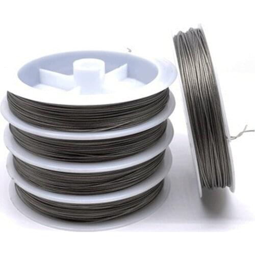 1 Roll/lots 0.3/0.35/0.38/0.45mm Resistant Strong Line Stainless Steel Wire Tiger Tail Beading Wire For Jewelry Making Finding