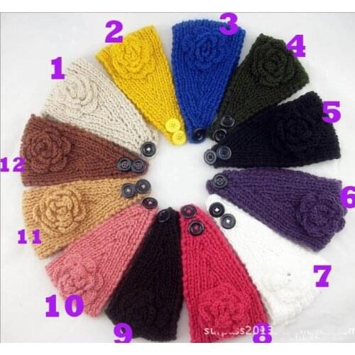 2013 Knit Flower Crochet Headwrap Headband women / baby /headwear winter headband ear band hair accessory 100pcs