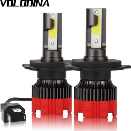 Volodina H7 LED Headlight H1 H4 H8 HB4 HB3 Car LED Light Bulbs 9005 9006 12000LM 80W 6000K White Headlamp Auto Fog Lights 2pcs