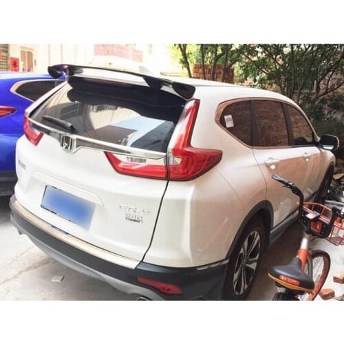 MONTFORD Car Styling ABS Plastic Unpainted Primer Color Rear Trunk Boot Lip Wing Roof Spoiler Fit For Honda CRV CR-V 2017 2018