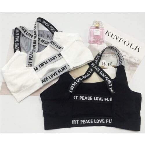 Bras for wome Make letter brief paragraph aglet wrapped chest go light padding sports vest underwear FASHION SEXY female new
