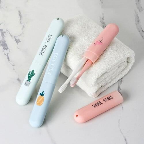 1PC Portable Toothbrush Case Travel Tooth Toothbrush Cover Hiking Camping Protect Storage Box Wash Cup Cosmetic Capsule Case