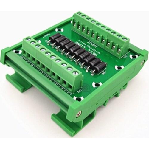 DIN rail mountable Diode Protection Terminal Block SR5100 5A/100V Diode Terminal Block