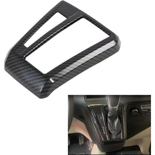 For Ford Transit 2017 For Ford Tourneo 2016 Car Gear Shift Frame Sticker Interior Car Styling Carbon Fiber Style ABS Accessories