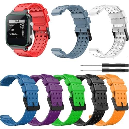 For Garmin Approach S20 Watch Smartwatch Wristband Replacement Wristband Wrist Strap For Garmin Approach S20 Silicone Band Strap