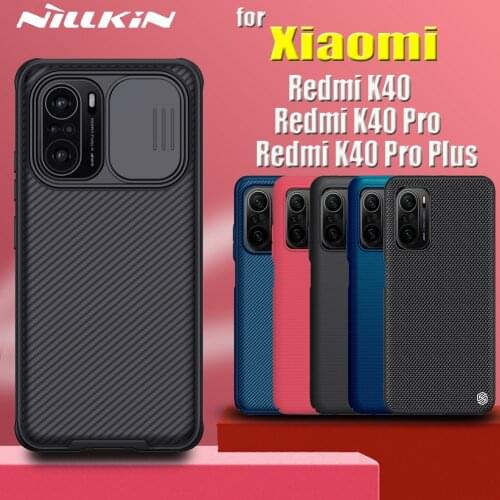 For Xiaomi Redmi K40 Pro Plus 5G Case Nillkin Slide Camera Lens Protect Privacy Frosted Shield Textured Cover on Redmi K40 Pro