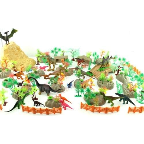 Dinosaur Toy/Wildlife Model Set Plastic Play Toy Dinosaur Model Action Figures Best Gift for Boys