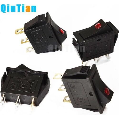 KCD3 Rocker Switch ON-OFF ON-OFF-ON 2 Position 2Pins /3Pins Electrical equipment With Light Power Switch 16A 250V / 20A 125V AC