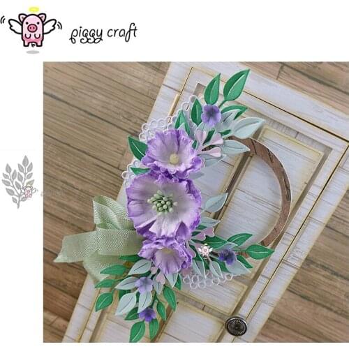 Piggy Craft metal cutting dies cut die mold New Leaves decoration Scrapbook paper craft knife mould blade punch stencils dies