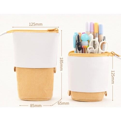 Multifunctional Cute Stationery Student Pencil Holder Office Organizer Kids Gifts Makeup Brush Storage Case