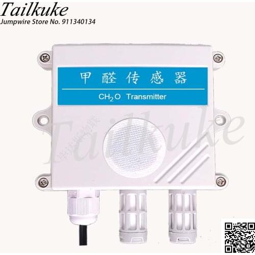Air Quality Monitoring of Formaldehyde Sensor Transmitter 4-20mA Analog RS485 Output Belt Temperature and Humidity