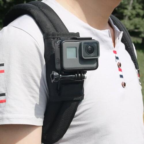 Shoulder Strap Backpack Mount Bracket Holder Stand for GoPro Hero 7 6 5 4 Session SJCAM EKEN Xiaomi yi Action Camera Accessories