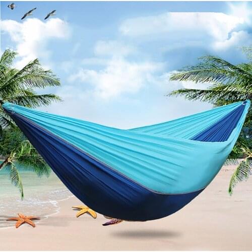 Portable Camping Parachute Hammock Survival Garden Outdoor Sleep Swing Tree Bed Travel Hanging Bed Hiking Backpacking Hammock
