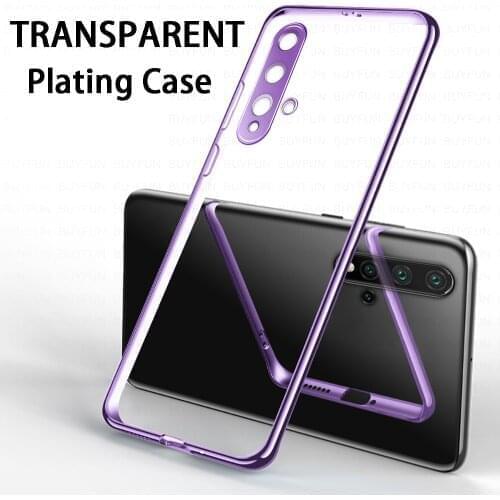 Camera Bumper Clear Phone Case on for Huawei Nova 5t 5z 5i 5 6 5G 7 SE Pro Nova5 t i z Nova5t Nova6 Nova7 6se 7se soft tpu cover