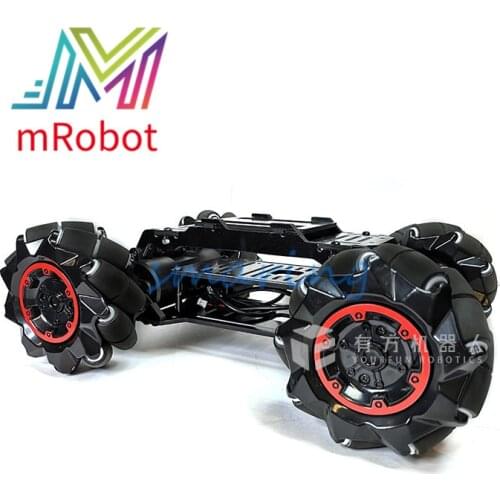 Smart Robot Car Chassis with 4Pcs Motor Mecanum Wheels 12V High Torque Motor for Arduino STM32