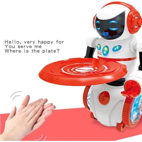 Intelligent LED Light Dancing Humanoid Robot remote control Robot singing and dance balance robot electronic toys dog