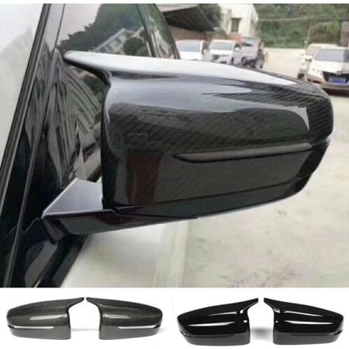 For BMW 5 Series (G30) (G31) car styling 2018 2019 Side Mirror Cover Rear review Carbon fiber cap Mirrors Protective Cover 2 PCS