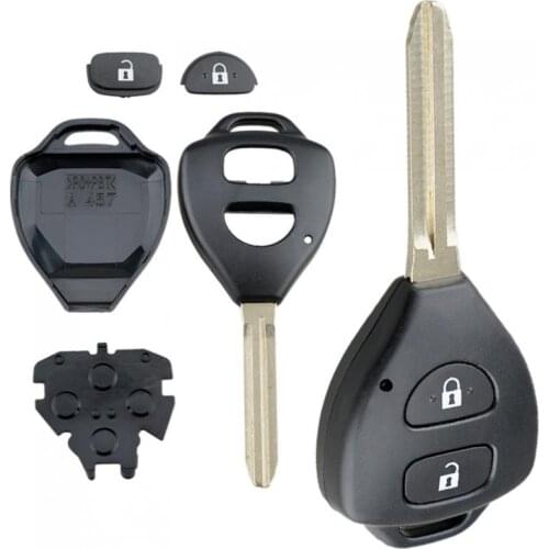 2 Buttons Car Remote Key Shell Case Fit for Toyota Corolla RAV4