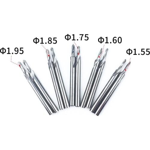 2pcs Dental Lab Tungsten Steel Carbide Drill Bur 6 Sizes 1.55 1.6 1.75 1.85 1.95 2.0 3.0 Pin Planter Aiguille Use In Lab Pindex