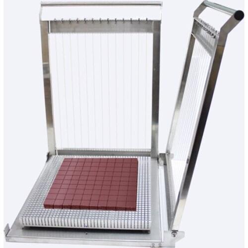 400*400mm raw chocolate cutting machine, stainless steel bar cutter, dessert candy multi-size cutting