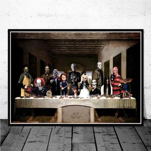 5D DIY Diamond Painting Freddy Jason Chucky Halloween Horror Movie Full Drill Cross Stitch Kits Mosaic Embroidery Home Decor