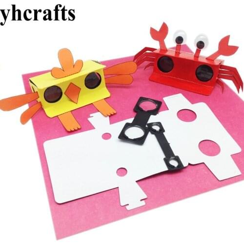 6PCS/LOT DIY & Paint unfinishe telescope Create your own Early educational toys Kingergarten arts crafts Handy work wholesale