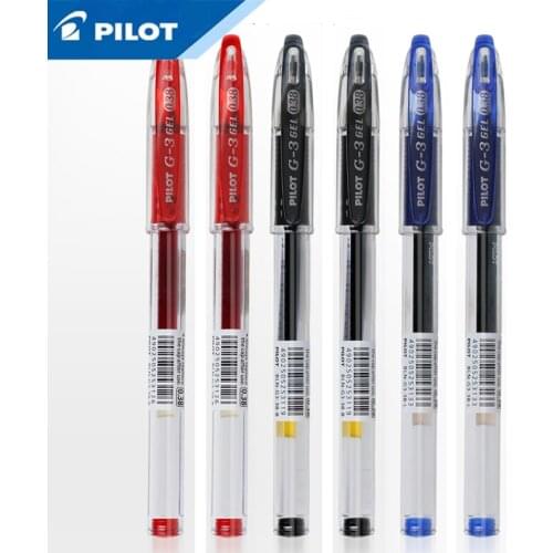 6Pcs PILOT G-3 Gel Gel Pen 0.38mm/0.5mm Bullet Business Signature Office Book Writing Pen Quick-Dry Color Rich Writing Smooth