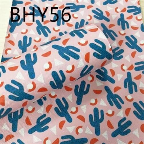 Free shipping 7.6*12inch cartoon print synthetic leather fabric for DIY accessories BHY56