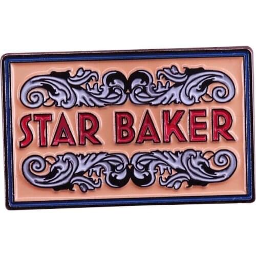 Great British Bake Off Star Baker Brooch Cook Baker Lapel Pin Collection Gifts