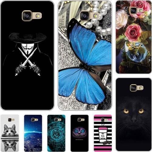 Phone Case For Samsung Galaxy A5 2017 A520 Relief Cartoon Case For Samsung A5 2016 A510 A500 A500F Animal Cat Cover Coque