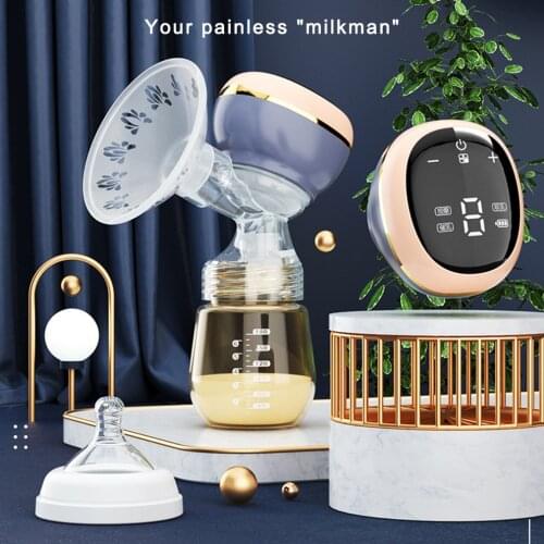Electric Breast Feeding Pumps Pain Free Strong Suction Power Touch Panel High Definition Display Breastfeeding Pumps