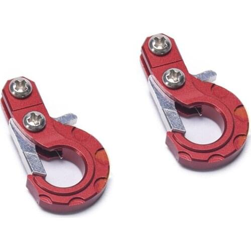 RC Crawler Accessories with Trailer Hook for 1/10 Axial SCX10 90046 TAMIYA CC01 RC4WD D90 D110 TF2 Traxxas TRX4,Red