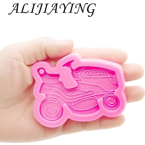 Shiny Mower Keychain Mold, DIY Epoxy Resin Silicone Moped Molds, Resin Crafting Mold Supplies for jewelry DY0880