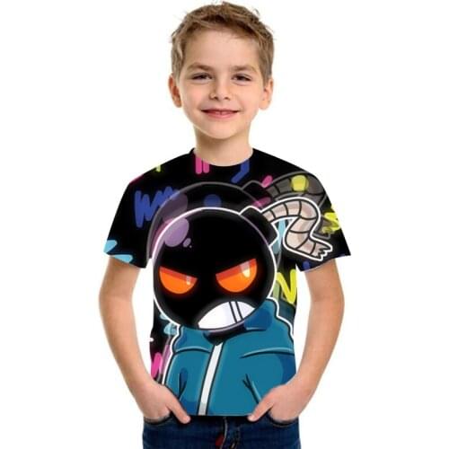 Friday Night Funkin Tshirt Unisex Boys Girl 3D print T shirt Short Sleeve Harajuku Streetwear Video Game Fashion Boys Kids Tees
