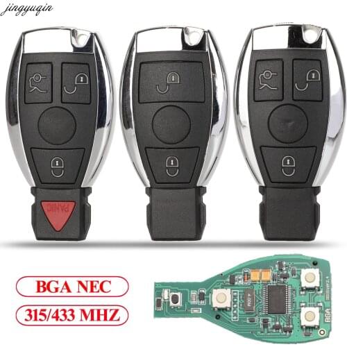 Jingyuqin 5pcs Remote Control Smart Car Key 315Mhz/433MHz For MB Mercedes BENZ E S 2Supports Original NEC BGA Fob 2/3/4 Buttons