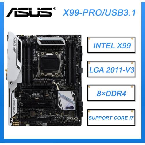 MSI X99S MPOWER LGA 2011-v3 Intel PC Motherboards X99 SATA 6Gb/s USB 3.1 USB 3.0 ATX Intel Motherboard set