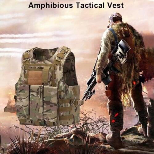 Multifunctional Outdoor Hunting Vest Amphibious Airsoft Tactical Vest Combat Airsoft Vest CS Tactical Gear Hunting Equipment