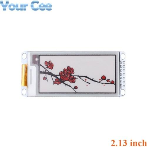 2.13 Inch E-Paper Module E-Ink Display Screen Module Black Red White Color SPI Supports Partial Refresh For Arduino
