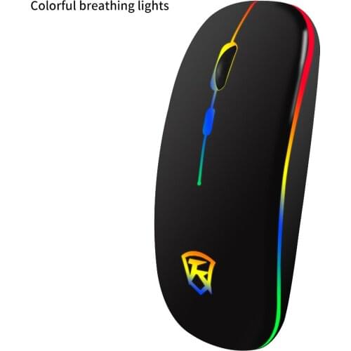 Wireless 2.4G Mouse Rechargeable Ergonomic Silent Computer Mause USB 1600 DPI Color Light Portable Mice For PC Laptop Notebook