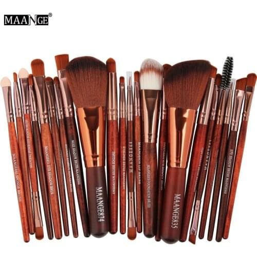 MAANGE Pro 22Pcs Makeup Brushes Set Comestic Powder Foundation Blush Eye Shadow Eyeliner Lip Beauty Make Up Brush Tool Maquiagem