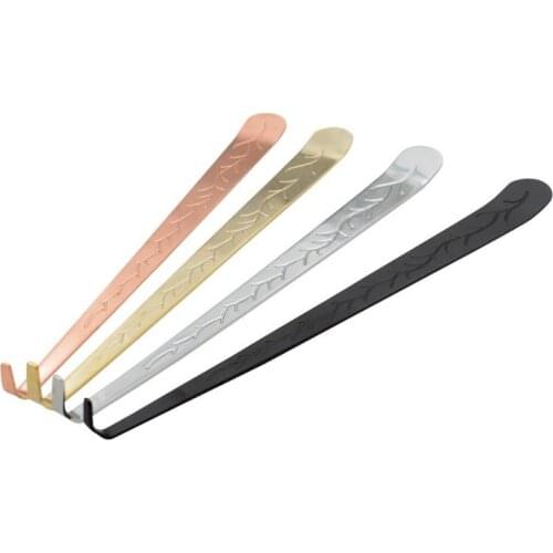 New Coming Elegant Stainless Steel Hook Carved Patterns Put Out Extinguish Wick Dipper Candle Snuffer Tool 100pcs DHL SN1575