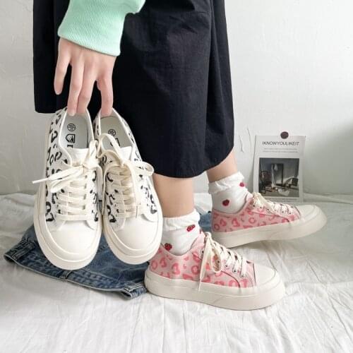 2021 Summer New Thick-soled Canvas Shoes Female Increase Cute Big-toed Shoes Student All-match Canvas Shoes Shoes for Women