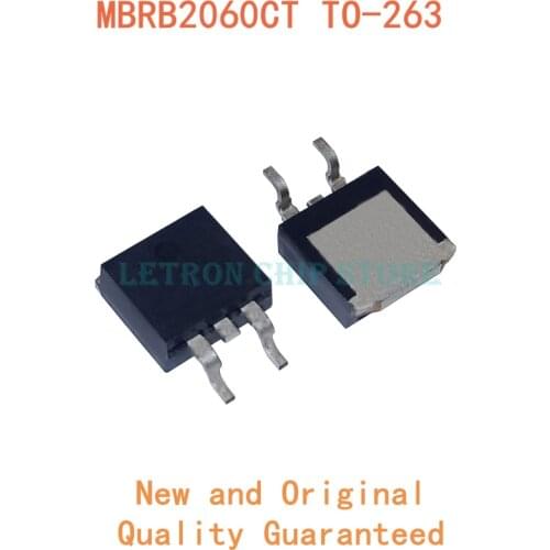 10PCS MBRB2060CT TO-263 2060CT TO263 B2060G D2PAK 20A 60V SMD Schottky diode new and original IC Chipset